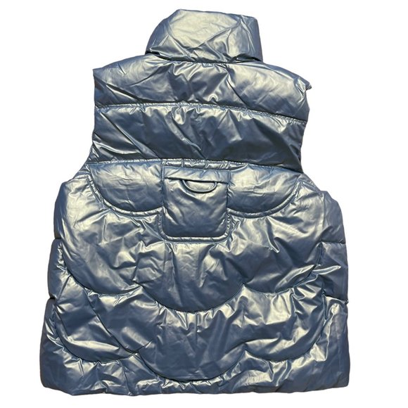 Womens|Padded Vest|Size XL|Bright Green |Turtleneck|Full Zipper|Mid Length - Picture 5 of 16